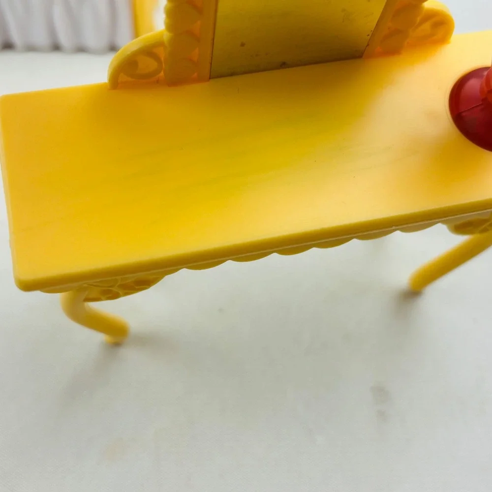 Caring Corners Dollhouse Furniture Lot Bed Vanity Bench Food Caring Corners